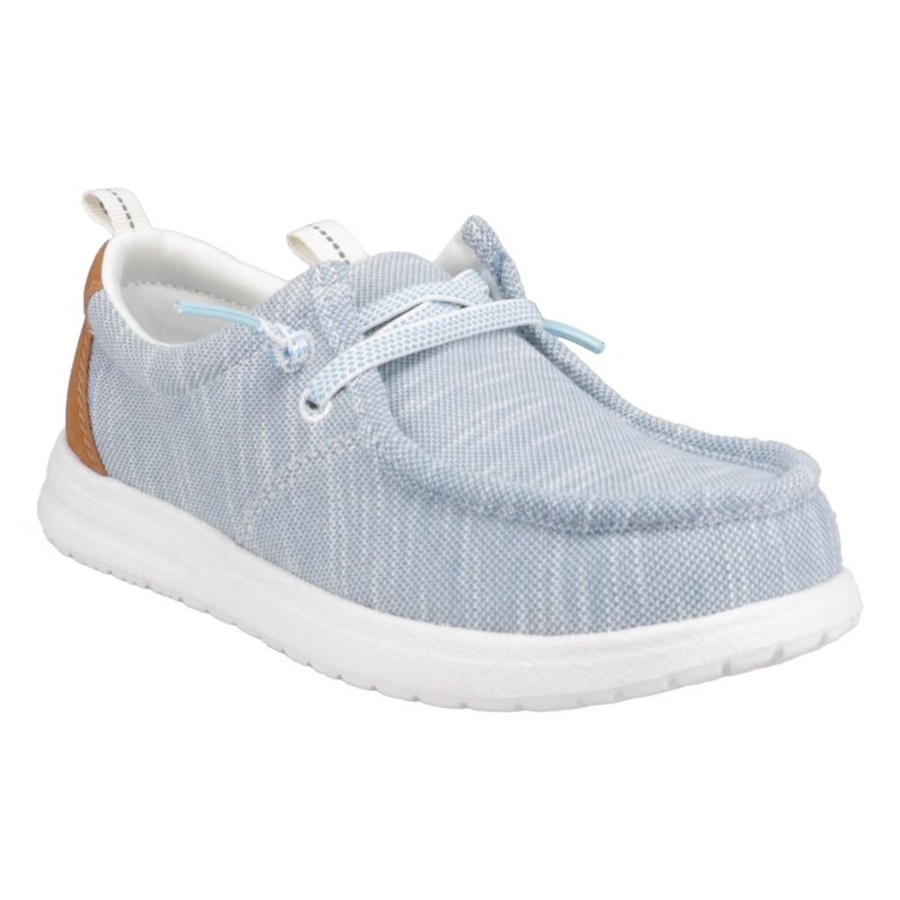 Eddie Bauer Boys Canvas Loafer Size 5 Blue